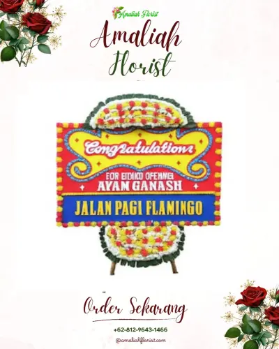 Bunga Papan Congratulation di Kaliuntu